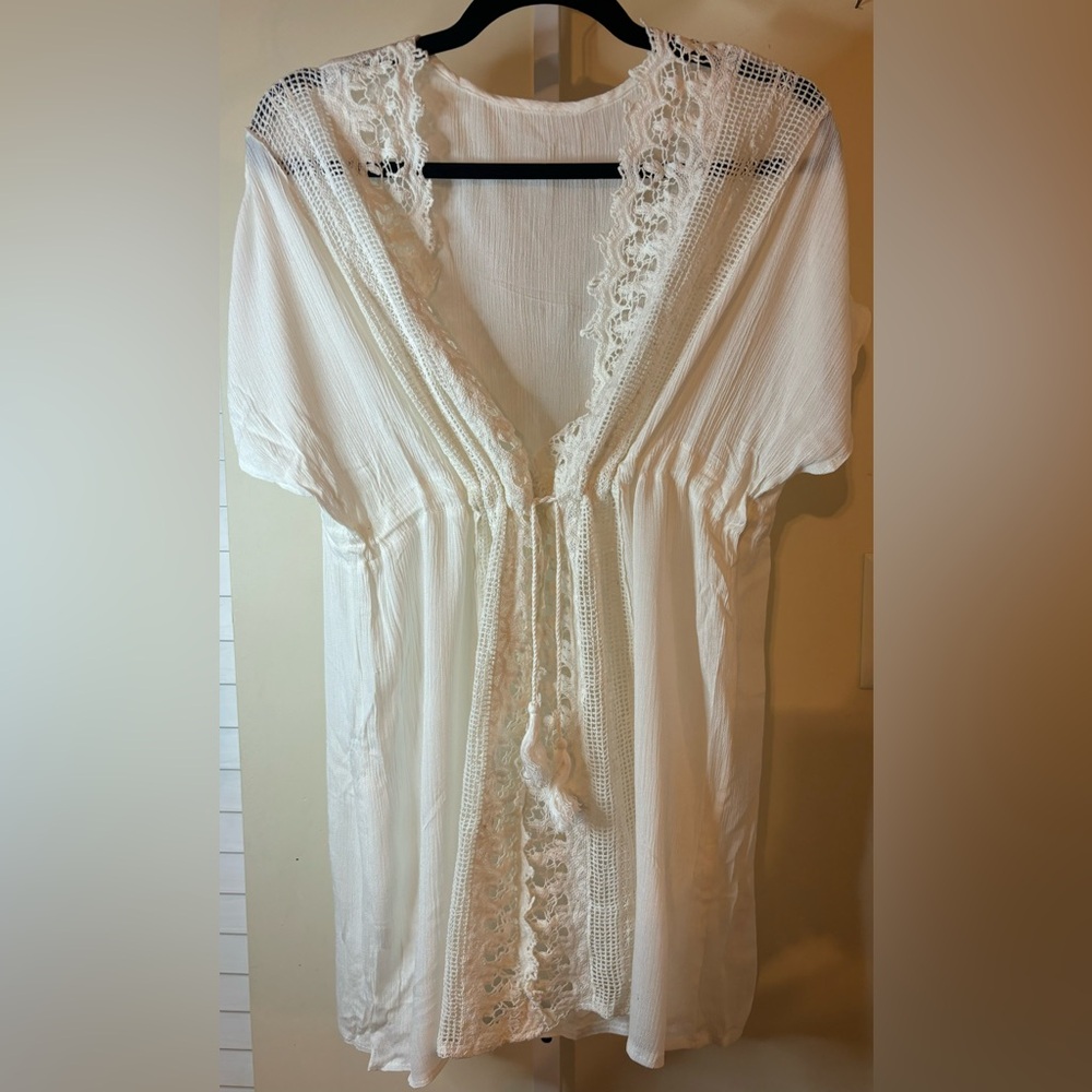 Swimsuit Coverup Embroidered-Size Small-Large